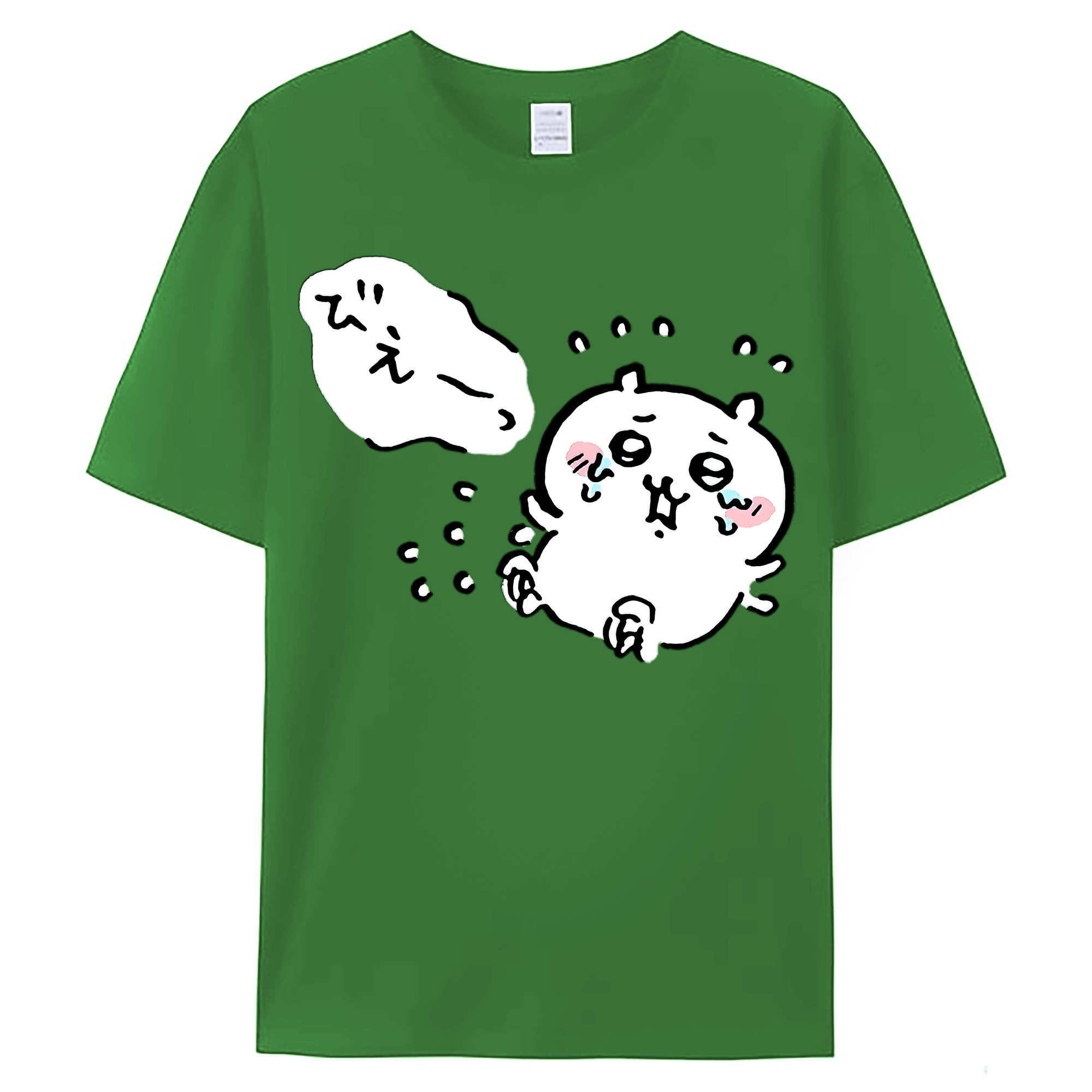 （画像用） ちいかわ ちいかわ Chii-kawa chiikawa レディースカジュアルプリントTシャツ（綿100％）